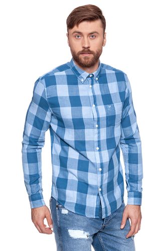 WRANGLER LS 1PKT BUTTON DOWN CHAMBRAY BLUE W5874OQUV L na Arena.pl