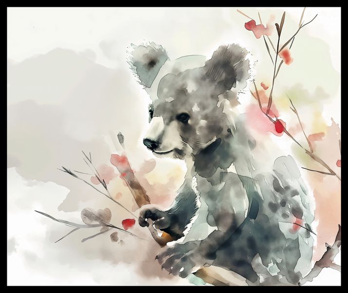 Plakat 60x50cm Akwarelowa Koala zdjęcie 2