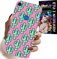 ETUI DO HUAWEI Y6S - KAKTUSY, KAKTUS NA RÓŻOWYM TLE + FOLIA