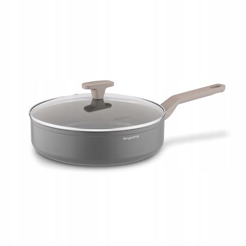 Patelnia na indukcję PATELNIA GŁĘBOKA NON-STICK Z POKRYWKĄ 28cm Pancetta na Arena.pl