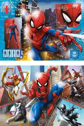 Puzzle 2X60 Elementów. Supercolor. Spiderman na Arena.pl