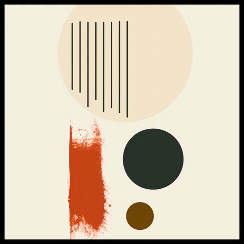 Plakat 50x50cm Symetryczna Struna na Arena.pl