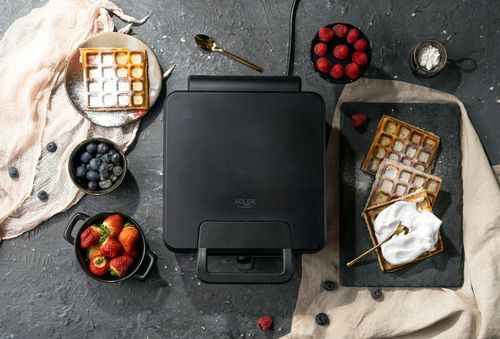 GOFROWNICA AD3049 ADLER 1800W NA 4 CHRUPIĄCE GOFRY na Arena.pl