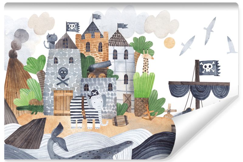 Fototapeta PIRACKA Forteca Wyspa Morze Twierdza 300cm x 210cm zdjęcie 1