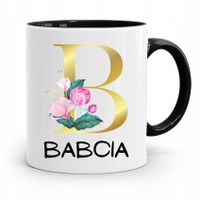 Kubek Czarny Dzień Babci Babcia Prezent Z Nadrukiem Ze Zdjęciem