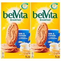 belVita Breakfast Ciastka zbożowe z mlekiem 300 g x 2 sztuk