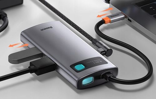 HUB USB-C 4in1 BASEUS USB 3.0+HDMI+PD DO MATEBOOK DELL XPS ACER HP ASUS na Arena.pl
