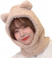 Komin Czapka Na Szyję Ciepły Ocieplany Z Uszami