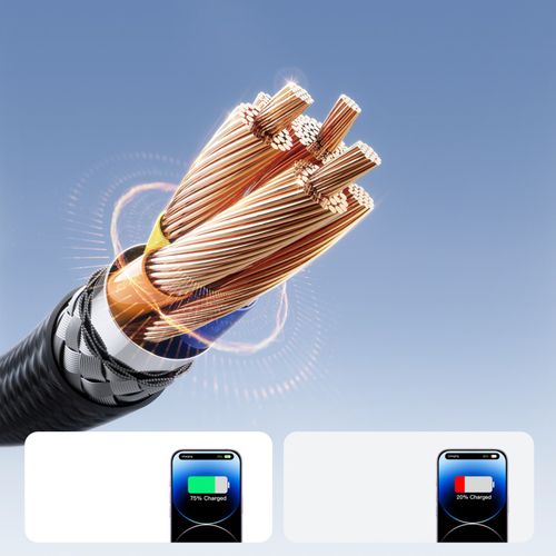 Kabel przewód USB-C - iPhone Lightning 30W 2m - czarny na Arena.pl