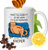 Kubek Dla Kacpra Kolegi Przyjaciela Męża Prezent Z Nadrukiem Biały 330Ml
