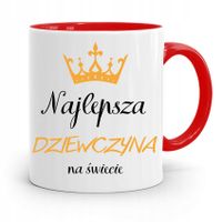 Kubek Czerwony Dla Dziewczyny Najlepsza Dziewczyna Z Nadrukiem Ze Zdjęciem