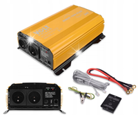 PRZETWORNICA DO TIRA PEŁNY SINUS VOLT POLSKA 24V 1000W 1500W + USB + PILOT