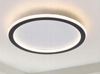 Oświetlenie sufitowe LED, Lampa sufitowa Czarna 31cm LED