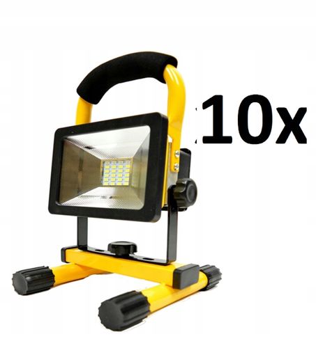 10x HALOGEN LED 30W Z AKUMULATOREM na Arena.pl