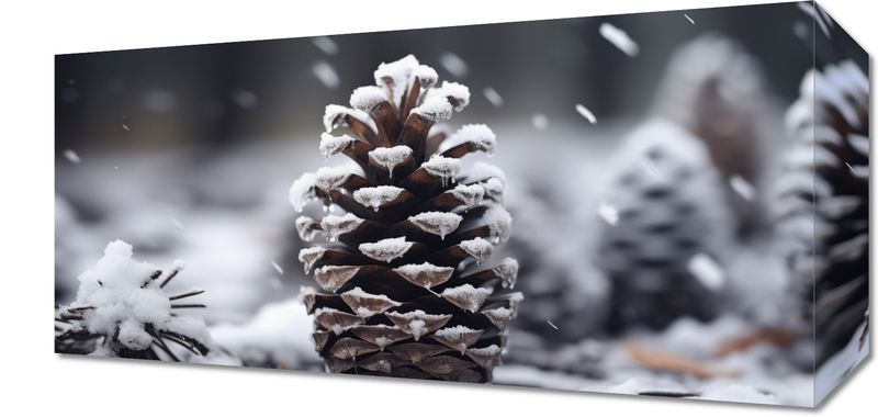 Obraz 40x20cm Zimowy Spokój zdjęcie 1