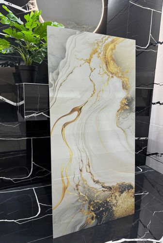 Gres polerowany 120x60 ZŁOTE REFLEKSY marmur WYSOKI POŁYSK - HIT!!! na Arena.pl