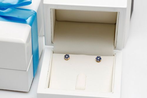 Złote kolczyki KBD3517 - Diament na Arena.pl