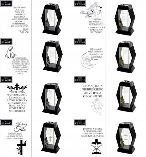 NOWOCZESNY ZNICZ z grawerem personalizowany twój napis kochanym dziadkom na Arena.pl