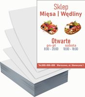 Ulotki A5 reklamowe firmowe 1000szt dużo różnych wzorów WĘDLINY