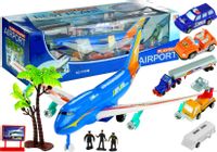 ND24_3028 Wieloelementowy Zestaw Lotnisko Samolot Pojazdy