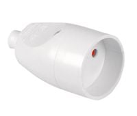 gniazdo pojedyncze 16a 250v rozbieralne b/u białe - vt-302-0010