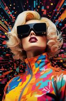 Plakat 56,6x86,4cm Retro Futuryzm