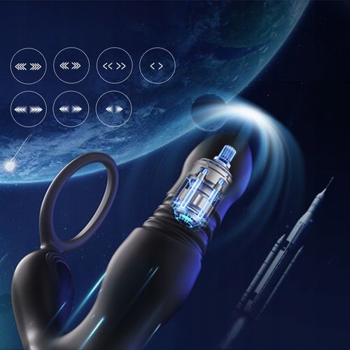 Wibrujący masażer prostaty Wibrator analny czarny na Arena.pl