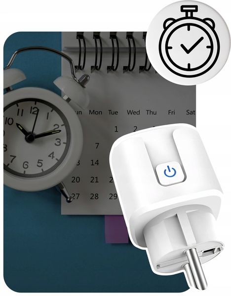 INTELIGENTNE GNIAZDKO STEROWANE WiFi ANDROID TUYA SMART POMIAR zdjęcie 5