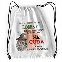 Plecak Dla Roberta Sportowy Szkolny Worek Torba Z Nadrukiem Ze Zdjęciem