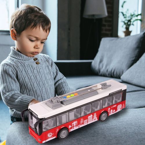 AUTOBUS MIEJSKI INTERAKTYWNY Z NAPĘDEM 1:16 OTWIERANE DRZWI DLA DZIECI na Arena.pl