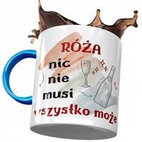 Kubek Błękitny Dla Róży Koleżanki Żony Prezent Z Nadrukiem Ze Zdjęciem