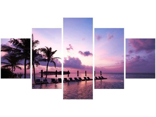 OBRAZ MAGICZNY ZACHÓD SŁOŃCA MALEDIWACH na Arena.pl