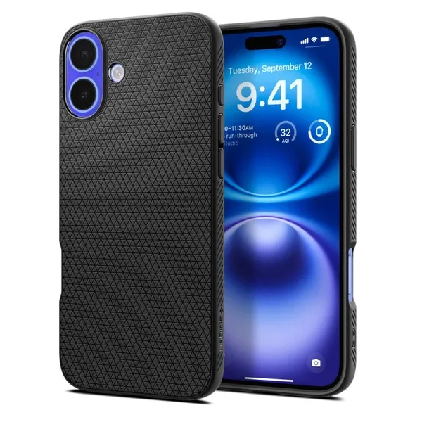 SPIGEN LIQUID AIR IPHONE 16 MATTE BLACK zdjęcie 1
