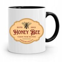 Kubek Czarny Dla Pszczelarza Honey Bee Prezent Z Nadrukiem Ze Zdjęciem
