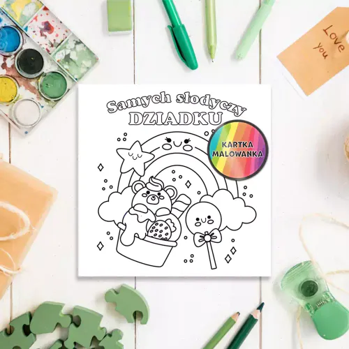 Karnet Kolorowanka, Słodycze Dla Dziadka na Arena.pl