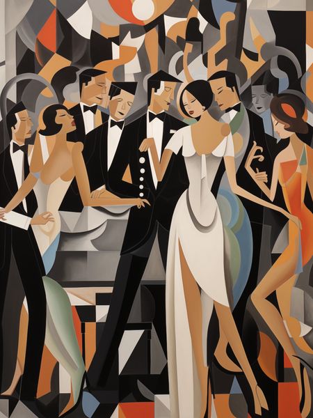 Plakat 30x40cm Bal w Art Deco zdjęcie 1