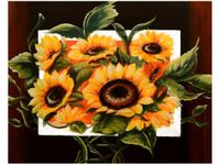 40X50CM BUJNE SŁONECZNIKI OBRAZ