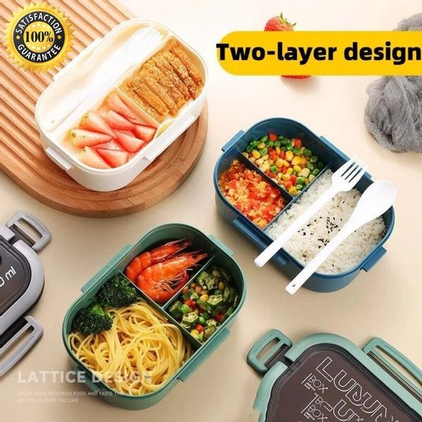 LUNCHBOX LUNCH BOX ŚNIADANIÓWKA POJEMNIK PUDEŁKO BOX Z PRZEGRÓDKAMI 1200ML zdjęcie 16