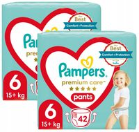 Pampers Premium Care Rozmiar 6 15kg+ 2x42 szt. Pieluchomajtki