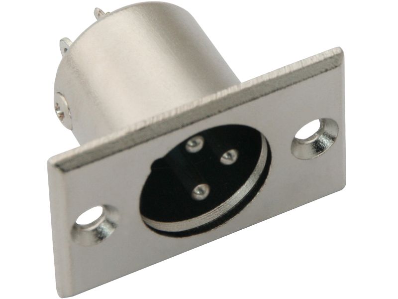 Wtyk mikrofonowy XLR 3P do obudowy zdjęcie 1