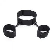 wiązania costrittivo easy cuffs collar arms restraint black