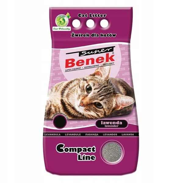 Super Benek Compact Lawenda 25L Active żwirek zdjęcie 11