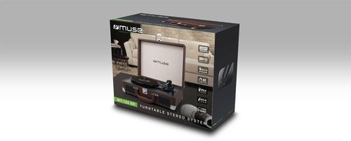 Gramofon MUSE M-BTR100, hnědý na Arena.pl