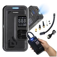 KOMPRESOR SAMOCHODOWY Pompka Elektryczna Sprężarka do kół 8V 4000mAh LCD