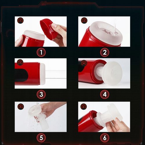 Automatyczny męski Masturbator7trybów pchnięcia i wibracji Przycisk orgazmu na Arena.pl