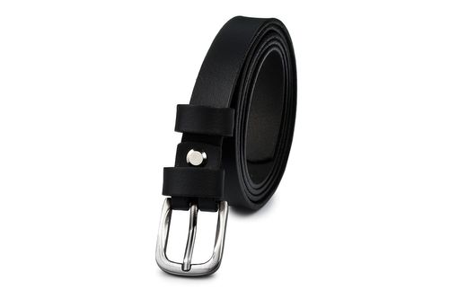 Beltimore Skórzany Damski Pasek Czarny Wąski U50 na Arena.pl