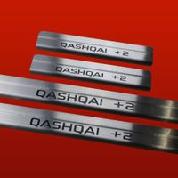 Listwa progowa NISSAN QASHQAI MK1 QASHQAI +2 Stal nierdzewna 304 mat