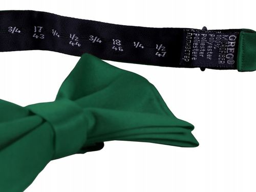 ZIELEŃ BUTELKOWA Żakardowa Muszka Męska w Groszki Greg MUCHA + PUDEŁKO na Arena.pl