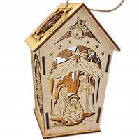 Lampion na roraty dla chłopca - lampionik adwentowy dla dziecka na bateri