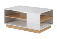 Stolik kawowy ALTO biały + dąb grandson